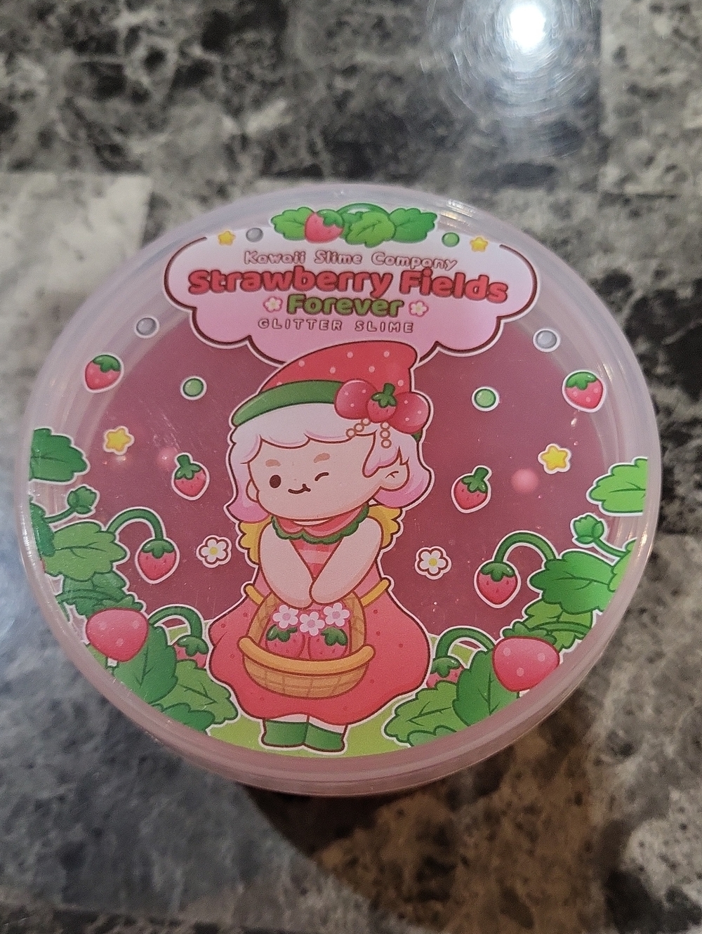 Kawaii Slime Company Strawberry Fields Forever Slime